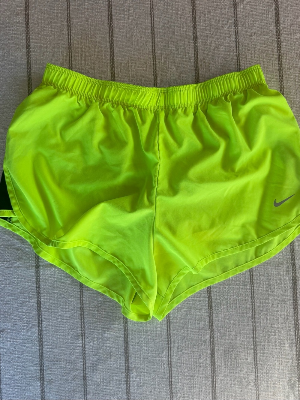 Nike Women’s Neon Lime Athletic Running Shorts